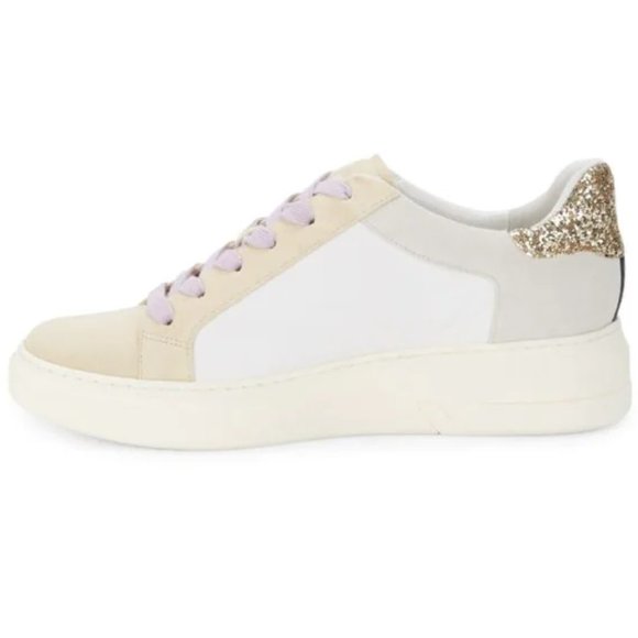 NWT VERONICA BEARD Geri Colorblock Leather & Suede Sneakers size 6.5 - Picture 5 of 13